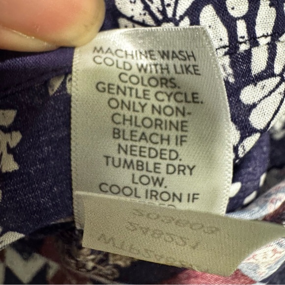 J.Jill Pure Jill Printed Lightweight Organic Cotton Top Size Small - Picture 8 of 10